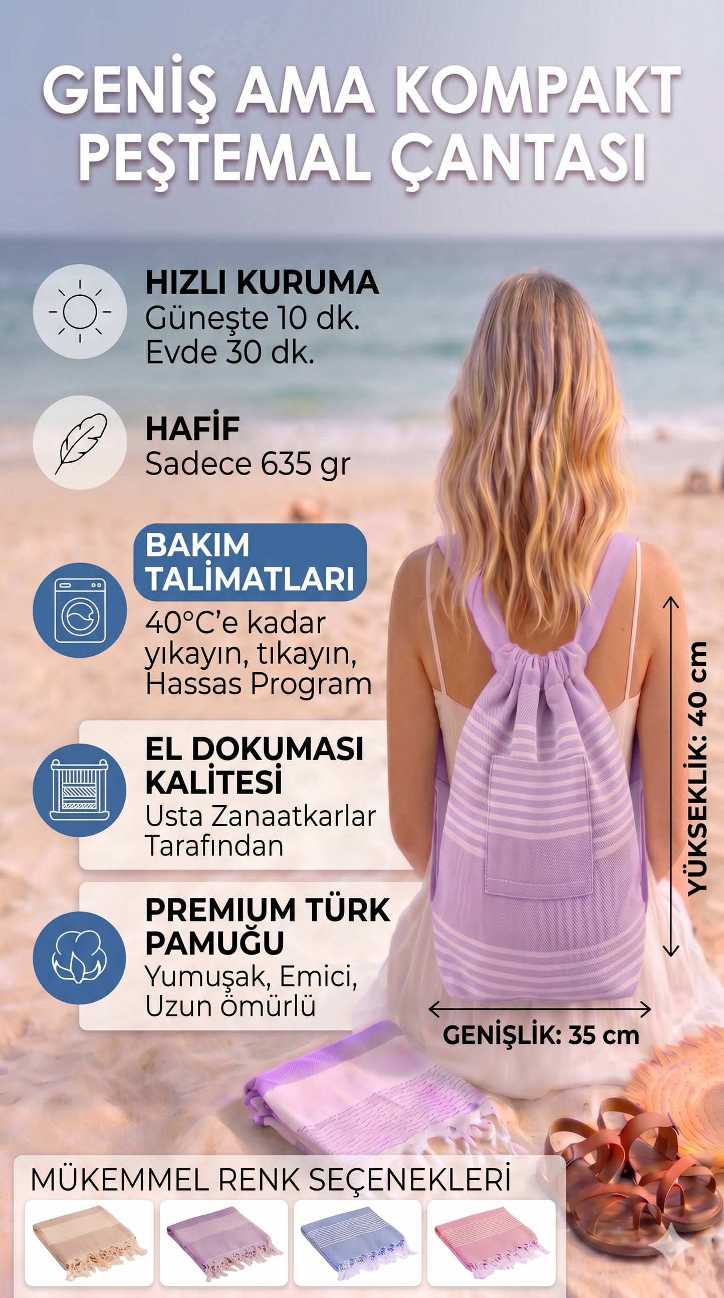 Sefami 2si 1 Arada Havlu Çanta