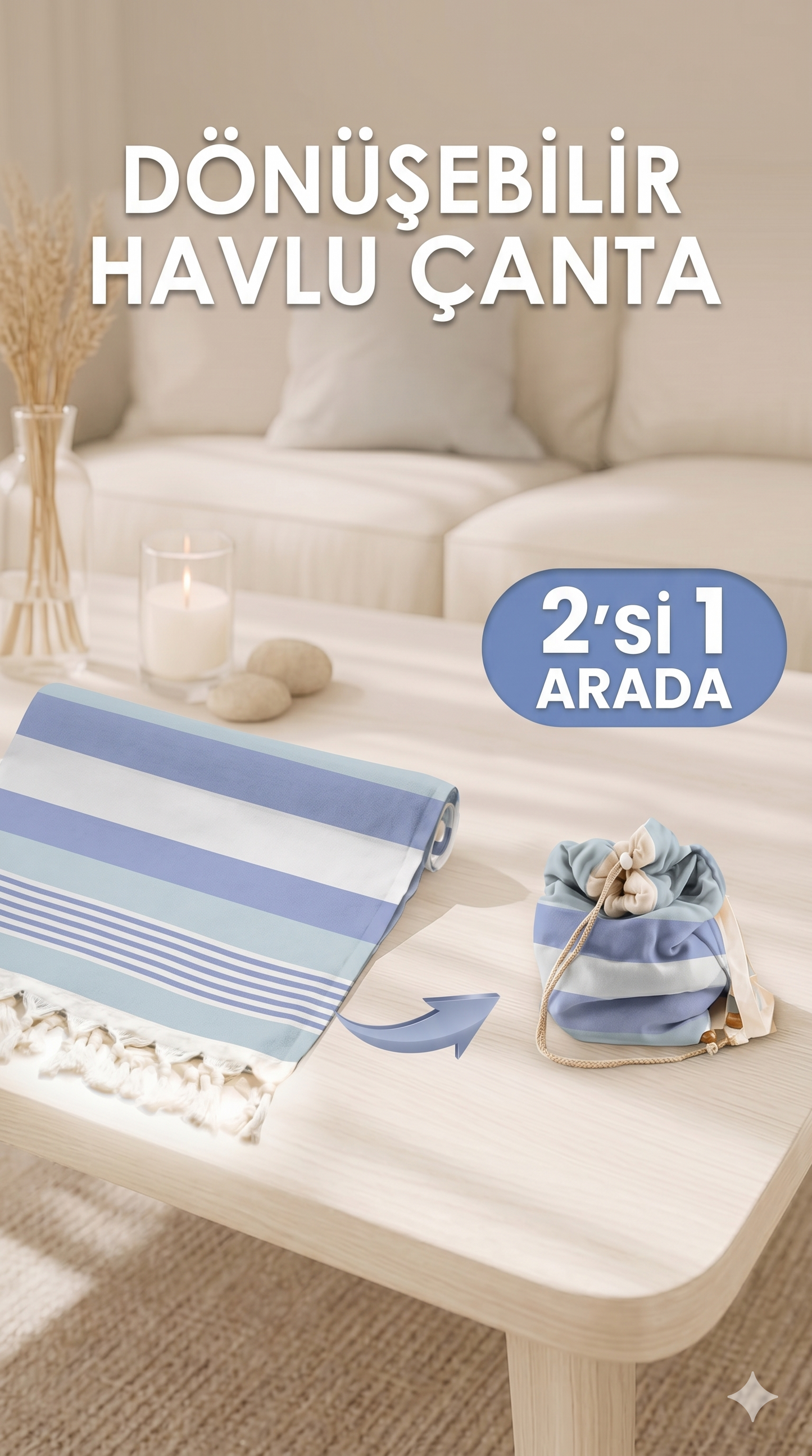 Sefami 2si 1 Arada Havlu Çanta